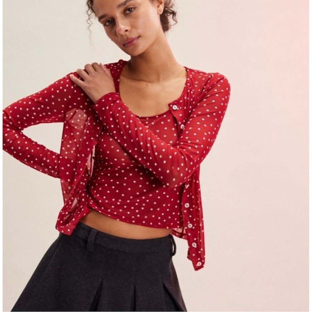 NWT Free People Twosie For One Top Set Sz Large $98 sold out